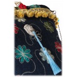 Coffarte - Medium Jeans Coffa - Sicilian Artisan Handbag - Sicilian Coffa - Luxury High Quality Handicraft Bag