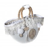 Coffarte - Medium Bridal Coffa - Sicilian Artisan Handbag - Sicilian Coffa - Luxury High Quality Handicraft Bag