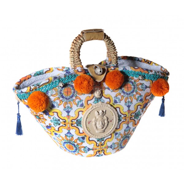 Coffarte - Mori di Caltagirone Coffa - Moro - Collections - Sicilian Artisan Handbag - Luxury High Quality Handcraft Bag