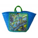 SicuLAB - Coffa Azure - Sicilian Artisan Handbag - Sicilian Coffa - Luxury High Quality Handicraft Bag
