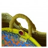 SicuLAB - Coffa Yellow - Sicilian Artisan Handbag - Sicilian Coffa - Luxury High Quality Handicraft Bag