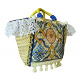 SicuLAB - Coffa Ceramic - Sicilian Artisan Handbag - Sicilian Coffa - Luxury High Quality Handicraft Bag