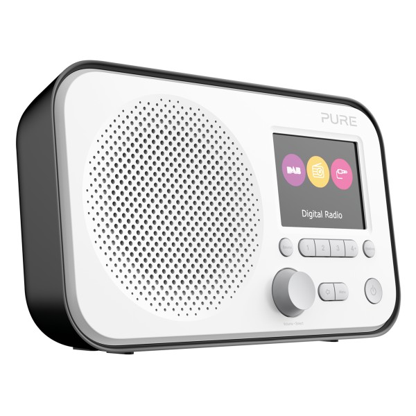 Pure - Elan E3 - Nero - Portatile DAB / DAB + e Radio FM con Schermo a Colori - Radio Digitale di Alta Qualità
