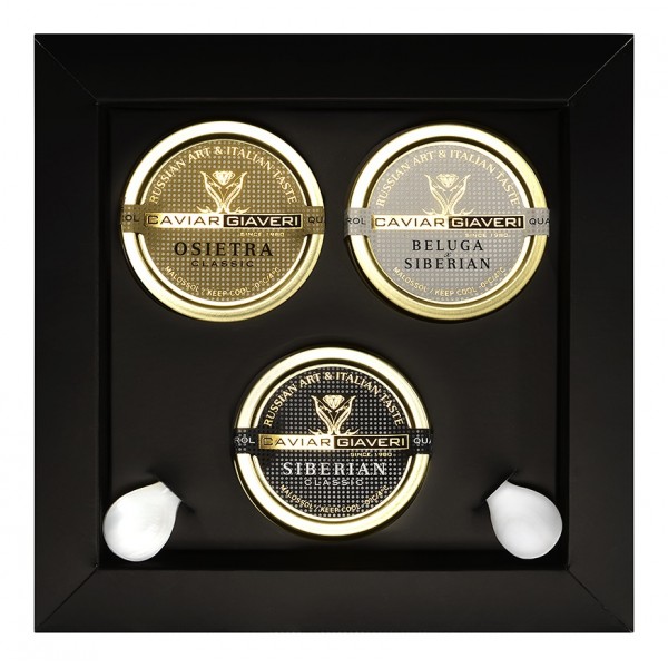 Caviar Giaveri - Caviale - Zar Trilogy Luxury Box - 3 x 50 g