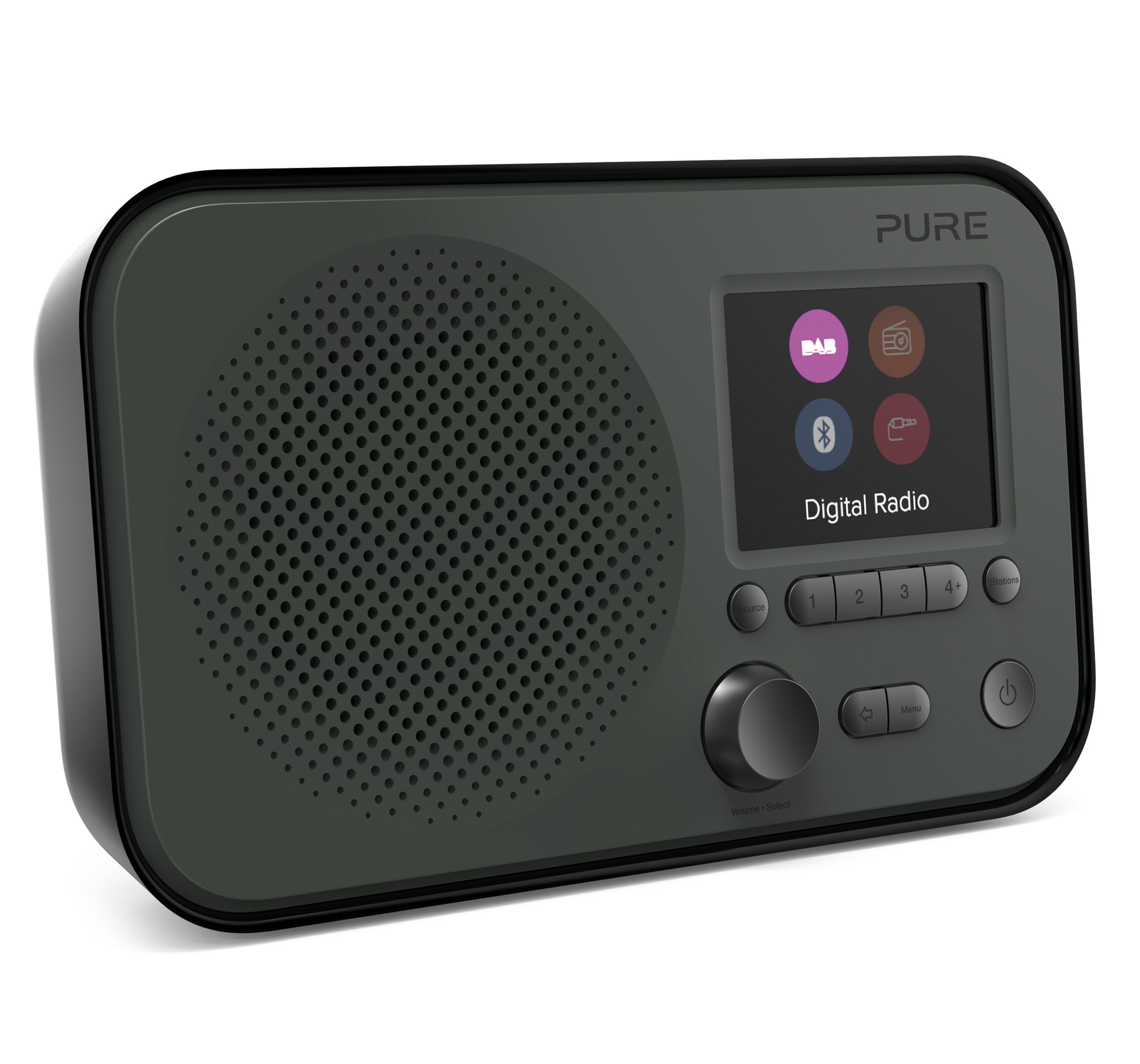 Pure - Elan - Graphite - Portable and FM Radio with Bluetooth Connectivity - High Quality Digital Radio - Avvenice