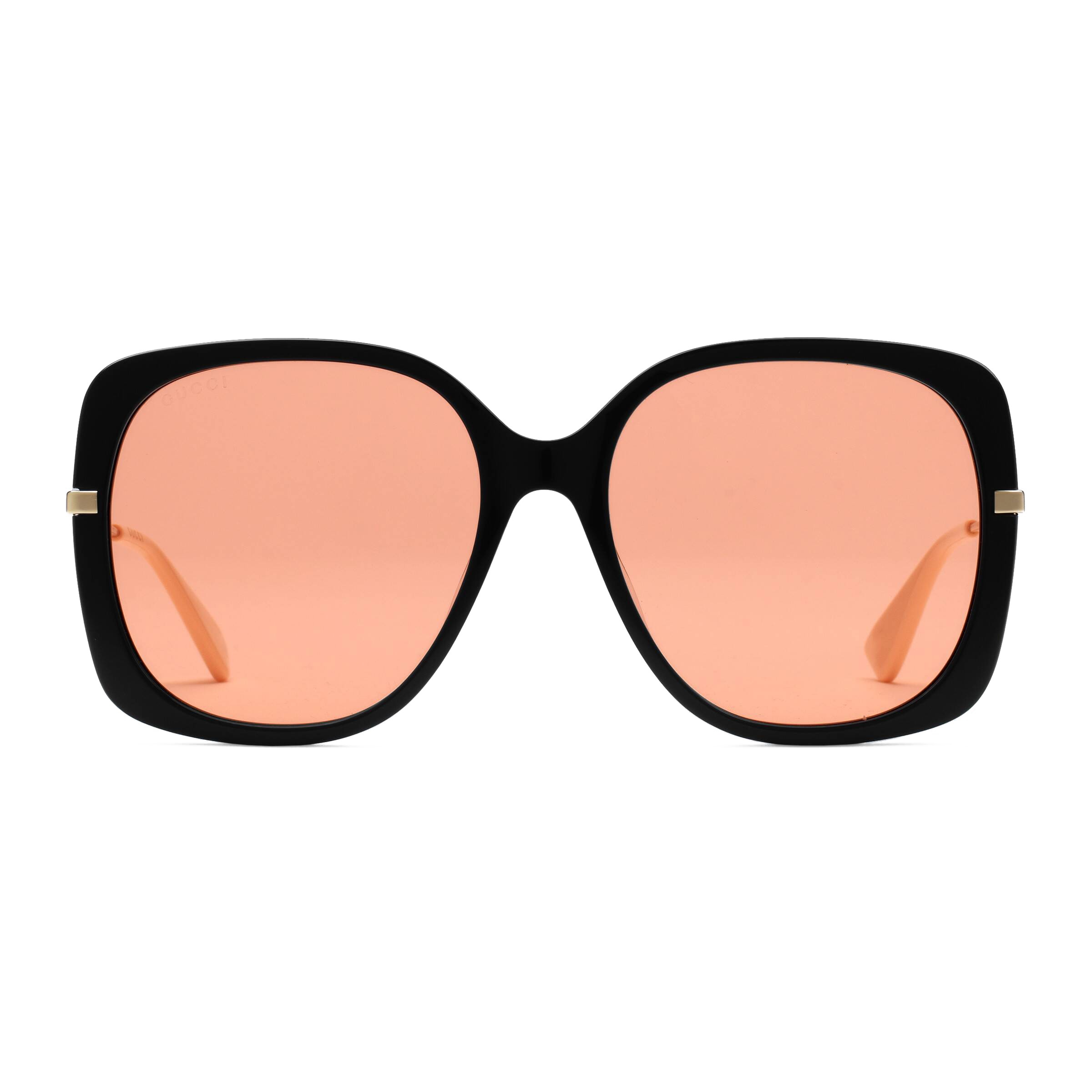 gucci square bee & logo acetate sunglasses