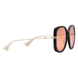 Gucci - Square Acetate Sunglasses - Orange - Gucci Eyewear