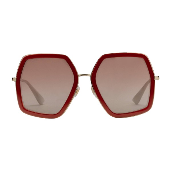 Gucci - Square Oversize Acetate Sunglasses - Pink - Gucci Eyewear