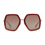 Gucci - Occhiali da Sole Quadrati Oversize - Rosa - Gucci Eyewear