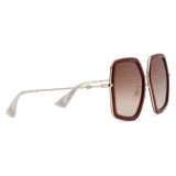 Gucci - Occhiali da Sole Quadrati Oversize - Rosa - Gucci Eyewear