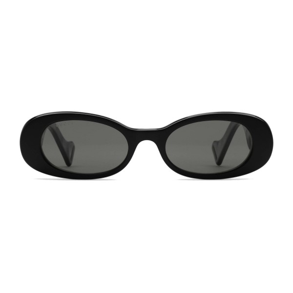 Gucci - Oval Sunglasses - Black - Gucci 