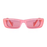 Gucci - Rectangular Sunglasses - Pink Fluo - Gucci Eyewear
