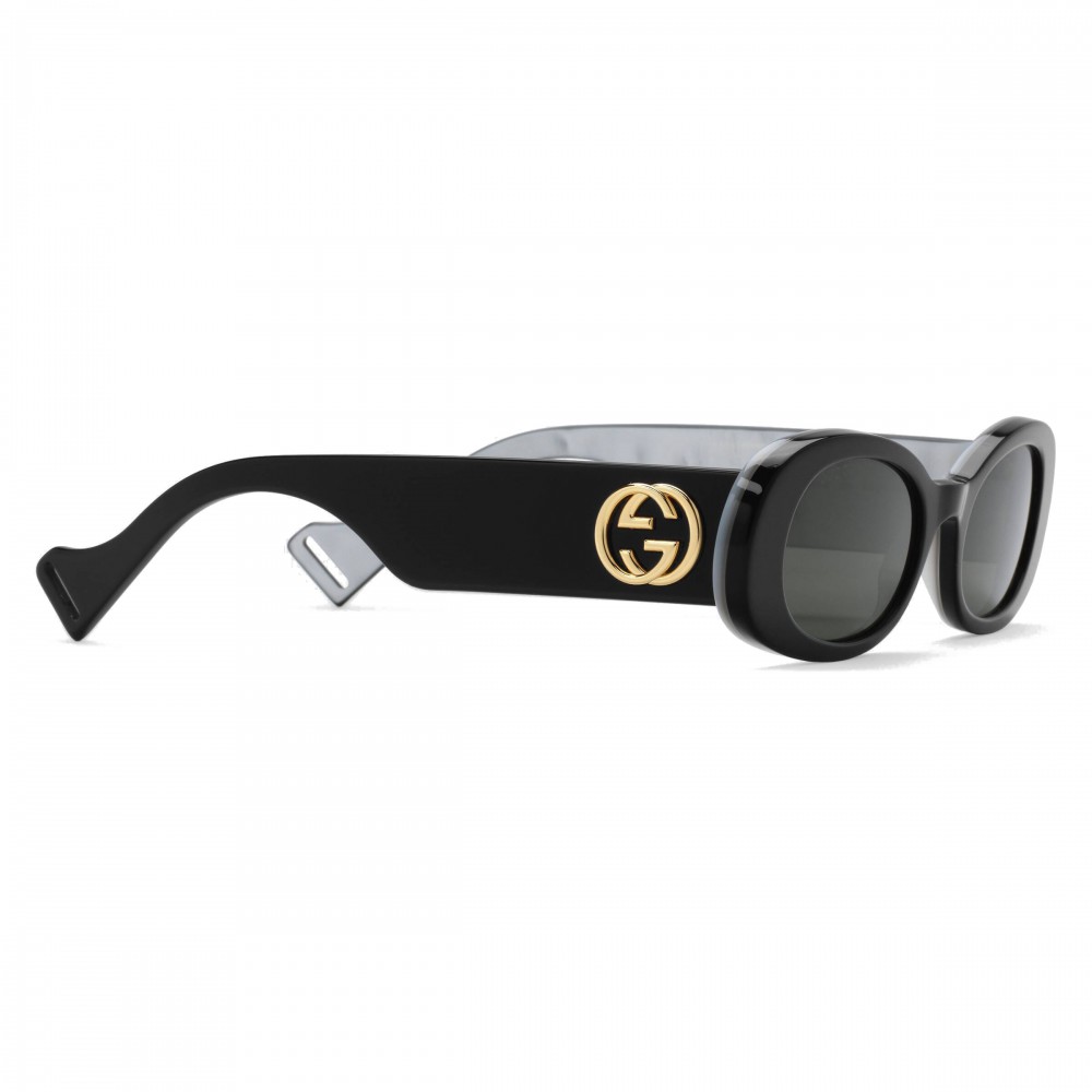 Gucci - Oval Sunglasses - Black - Gucci Eyewear - Avvenice