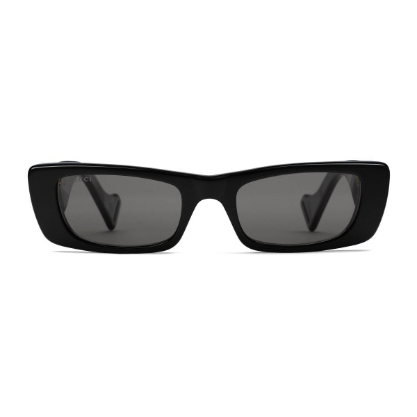 Gucci - Rectangular Sunglasses - Black 