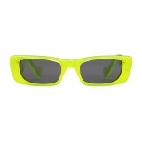 Gucci - Occhiali da Sole Rettangolari - Giallo Fluo - Gucci Eyewear