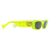 Gucci - Occhiali da Sole Rettangolari - Giallo Fluo - Gucci Eyewear