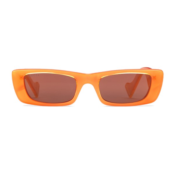 Gucci - Rectangular Sunglasses - Orange Fluo - Gucci Eyewear
