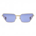 Gucci - Rectangular Sunglasses - Gold Blue - Gucci Eyewear