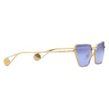 Gucci - Occhiali da Sole Rettangolari - Oro Blu - Gucci Eyewear