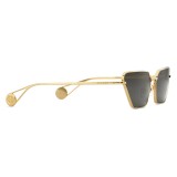 Gucci - Occhiali da Sole Rettangolari - Oro Grigio - Gucci Eyewear