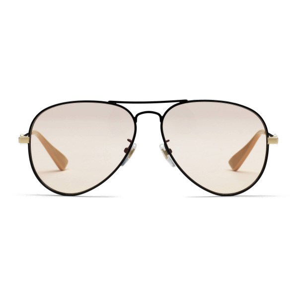 gucci yellow lens aviator sunglasses