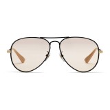 Gucci - Occhiali da Sole Aviator - Giallo Chiaro - Gucci Eyewear