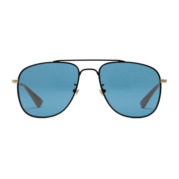 Gucci - Aviator Sunglassed - Black Blue - Gucci Eyewear