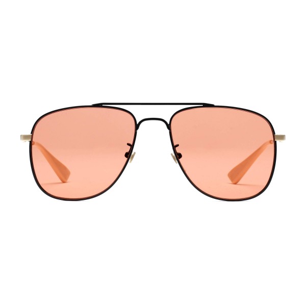 Gucci - Occhiali da Sole Aviator - Nero Arancio - Gucci Eyewear