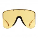 Gucci - Occhiali da Sole a Maschera con Rivetti a Stella - Giallo - Gucci Eyewear