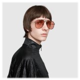 Gucci - Aviator Sunglassed - Black Orange - Gucci Eyewear