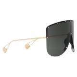 Gucci - Mask Sunglassed with Star Rivets - Black - Gucci Eyewear