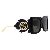 Gucci - Square Acetate Sunglasses - Black - Gucci Eyewear