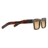 Gucci - Rectangular Acetate Sunglasses - Turtle - Gucci Eyewear