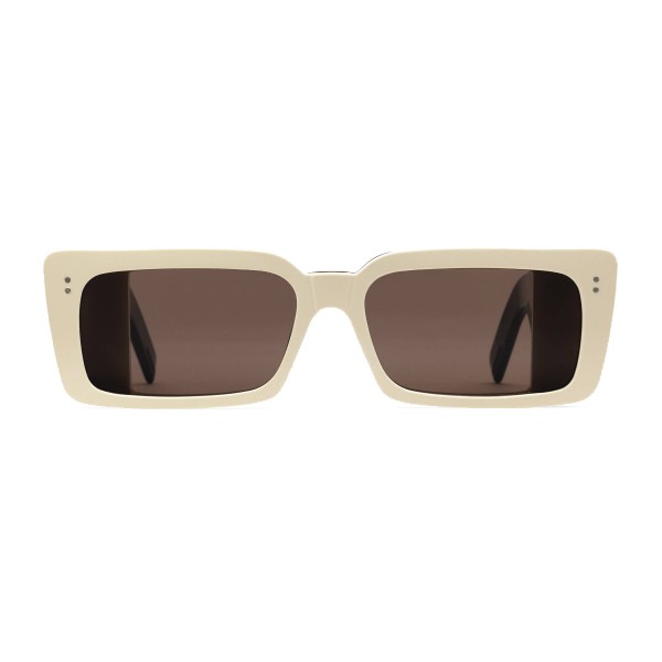 Gucci - Rectangular Acetate Sunglasses - White Horn Black - Gucci Eyewear