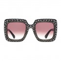 Gucci - Online Exclusive Square Sunglasses with Charms - Black - Gucci  Eyewear - Avvenice