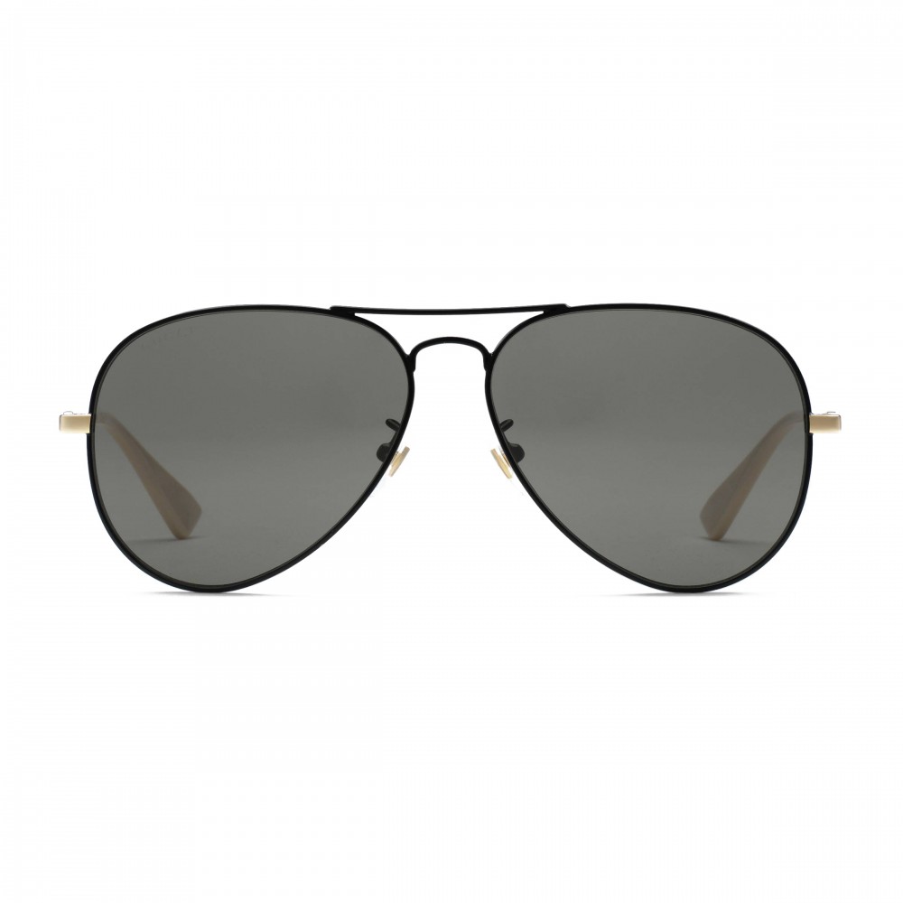 gucci sunglasses aviator black