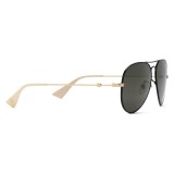 Gucci - Occhiali da Sole Aviator - Nero - Gucci Eyewear