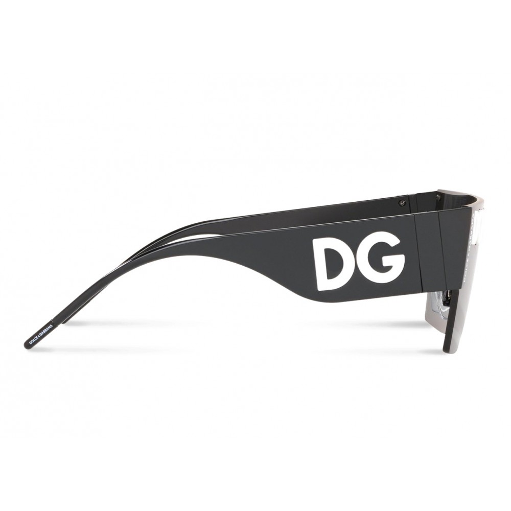 Conflict team Overtreding Dolce & Gabbana - Mask Sunglasses DG Logo - Black - Dolce & Gabbana Eyewear  - Avvenice