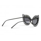 Dolce & Gabbana - Occhiale da Sole Cat Eye Filigree - Nero e Perle - Dolce & Gabbana Eyewear