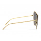 Dolce & Gabbana - Cat Eye Sunglasses Devotion - Gold Damasco - Dolce & Gabbana Eyewear