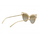 Dolce & Gabbana - Cat Eye Sunglasses Devotion - Gold Barocco - Dolce & Gabbana Eyewear