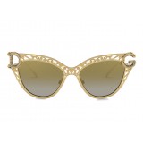 Dolce & Gabbana - Occhiale da Sole Cat Eye Devotion - Oro Barocco - Dolce & Gabbana Eyewear
