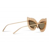 Dolce & Gabbana - Occhiale da Sole Cat Eye Filigree - Oro - Dolce & Gabbana Eyewear