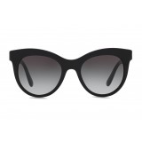 Dolce & Gabbana - Occhiale da Sole Cat Eye Print Family - Nero Graduale - Dolce & Gabbana Eyewear