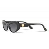 Dolce & Gabbana - Cat Eye Devotion Sunglasses - Black - Dolce & Gabbana Eyewear