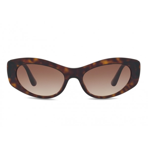 Dolce & Gabbana - Cat Eye Devotion Sunglasses - Havana - Dolce & Gabbana Eyewear