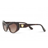 Dolce & Gabbana - Occhiale da Sole Devotion Cat Eye - Havana - Dolce & Gabbana Eyewear