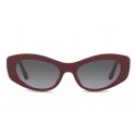 Dolce & Gabbana - Cat Eye Devotion Sunglasses - Bordeaux - Dolce & Gabbana Eyewear