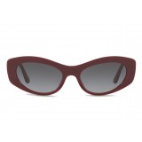 Dolce & Gabbana - Cat Eye Devotion Sunglasses - Bordeaux - Dolce & Gabbana Eyewear