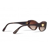 Dolce & Gabbana - Cat Eye Devotion Sunglasses - Havana - Dolce & Gabbana Eyewear